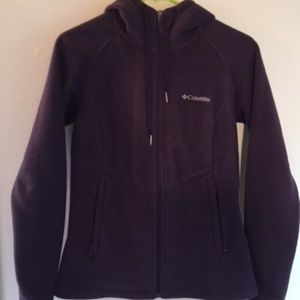 Columbia Fleece Hooded Purple Size S